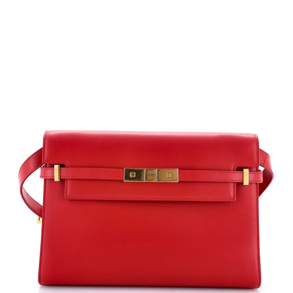 ysl Manhattan Shoulder Bag Leather Medium