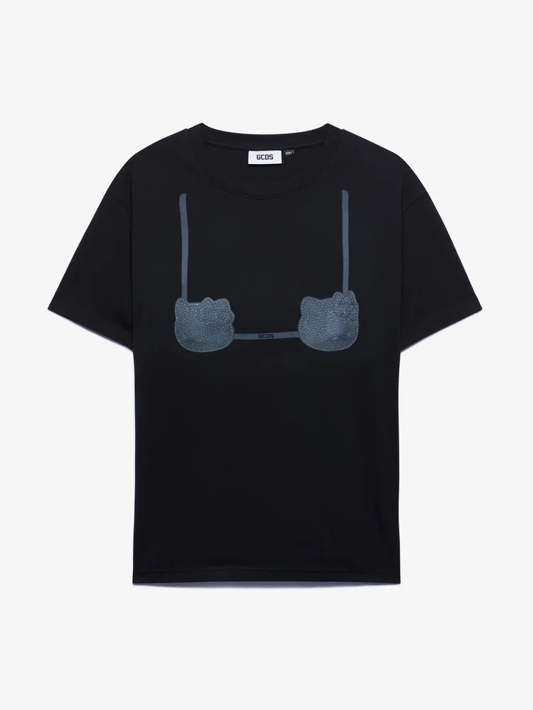 Hello Kitty Printed Bra Boxy T-Shirt