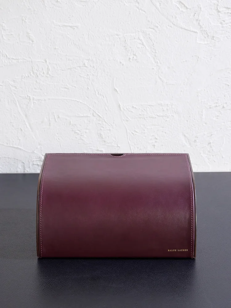 Brennan Leather and Teak Writer's Box