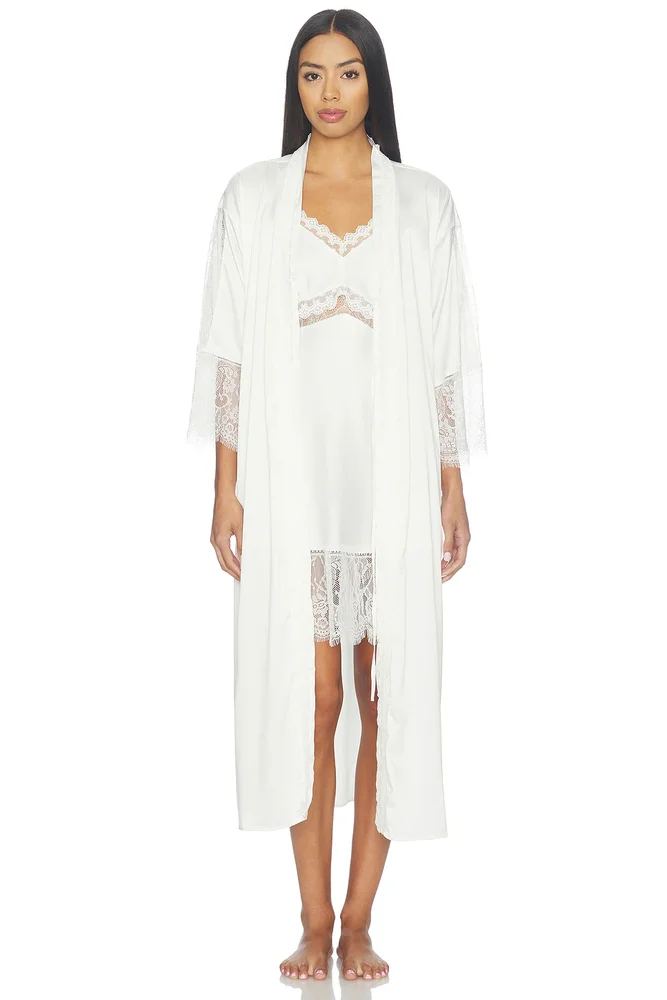 Skyler Solid Stretch Charm Robe