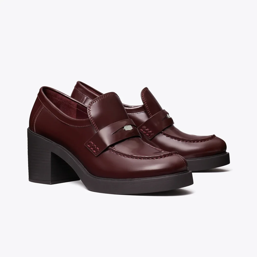 Classic Heeled Lug Loafer