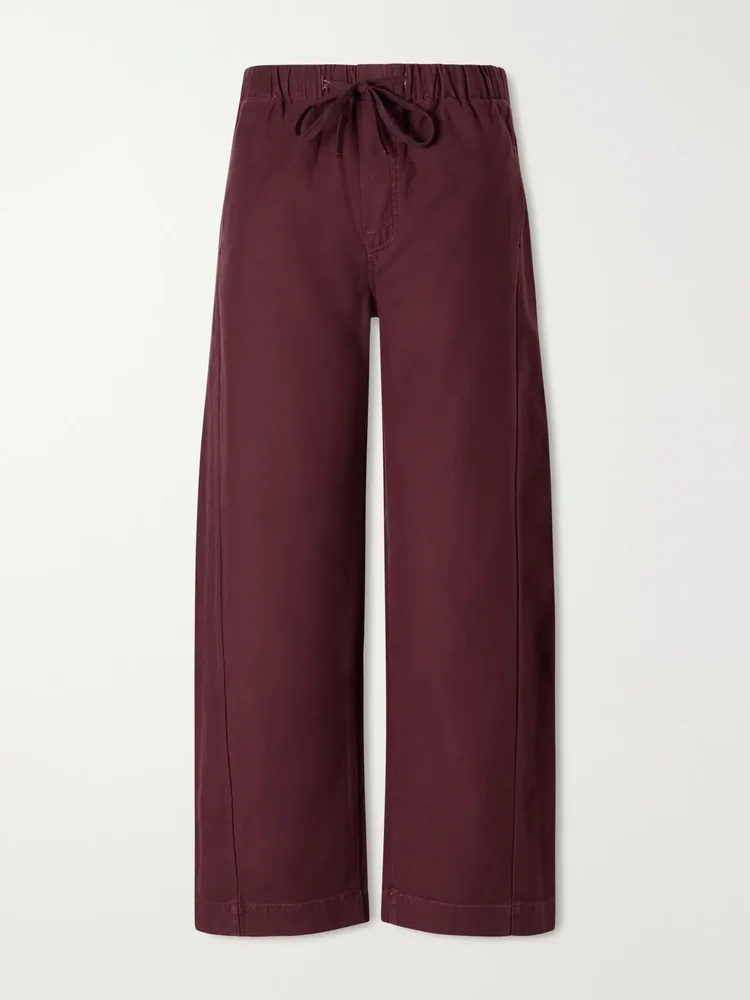 The Drawn Full Pipe Flood cotton-twill wide-leg pants