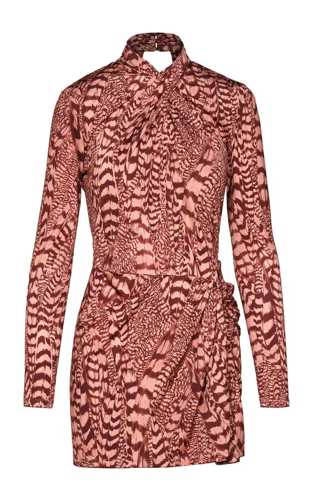 Softly Unbound Ruched Mini Dress