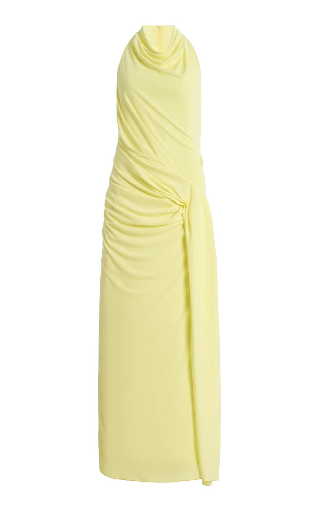 Drue Draped Jersey Maxi Dress