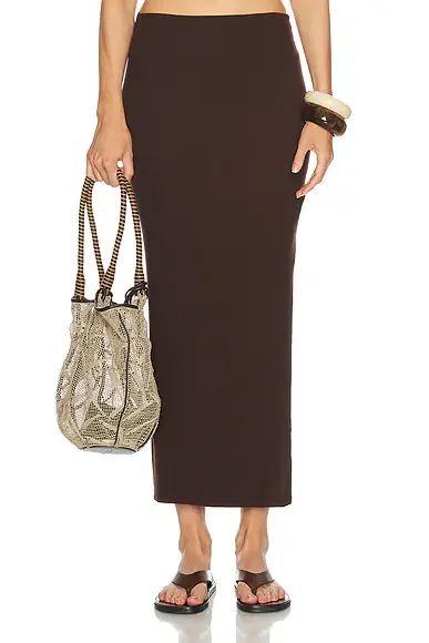 Silk Rib Essential Skirt