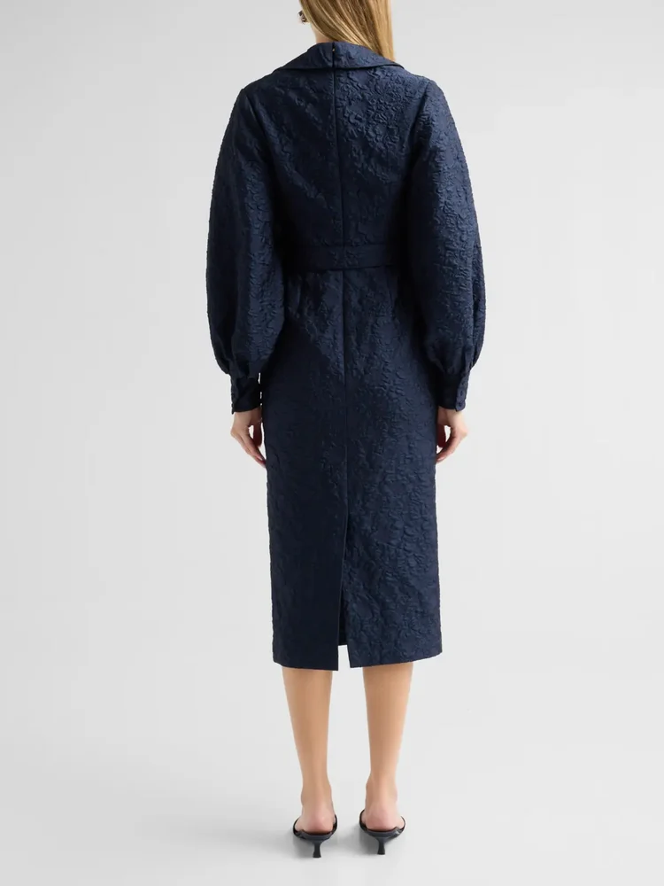 Jacquard Cocktail Midi Dress