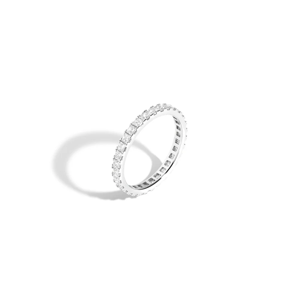 Princess Cut Lab Grown Diamond Eternity Ring
