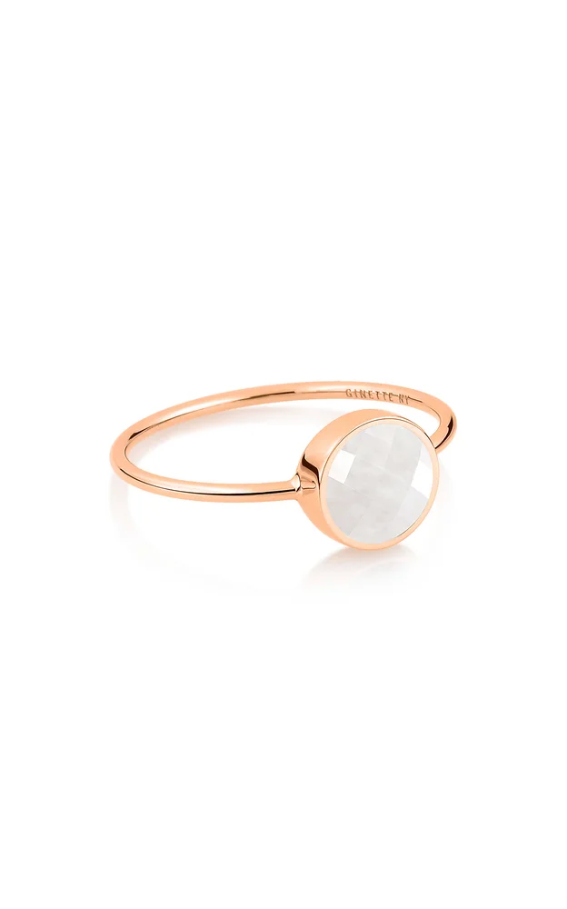 Mini Pixie Ever Moonstone Disc Ring