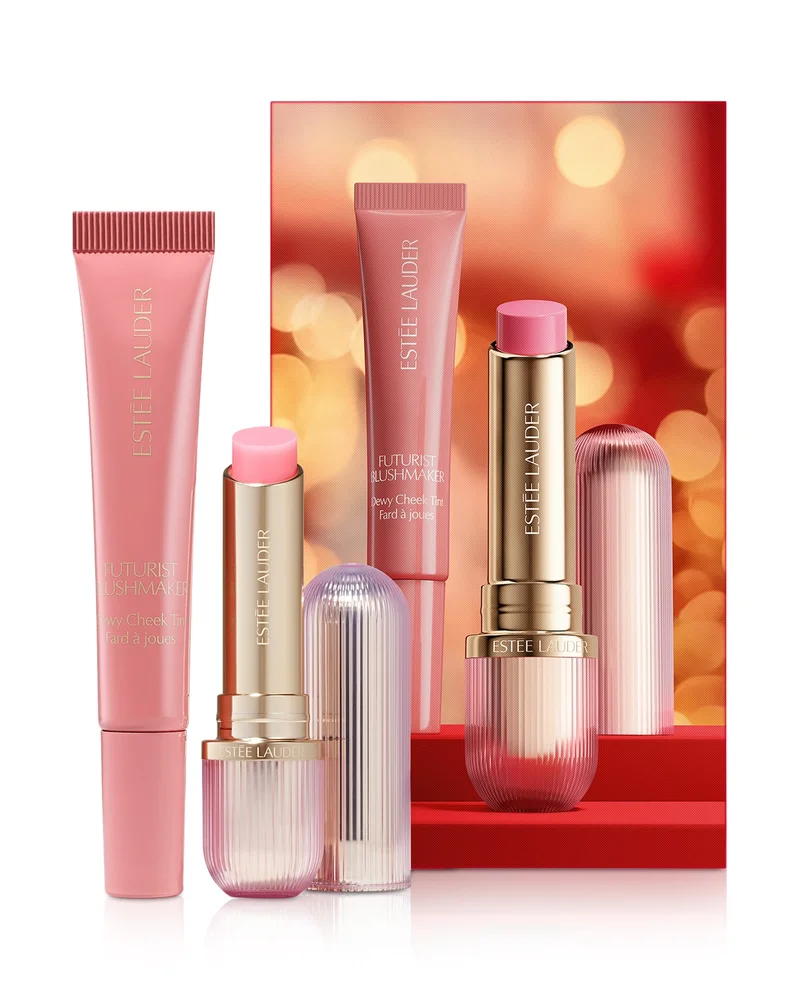 Rosy Reception Futurist Blush and Lip Balm Makeup Gift Set