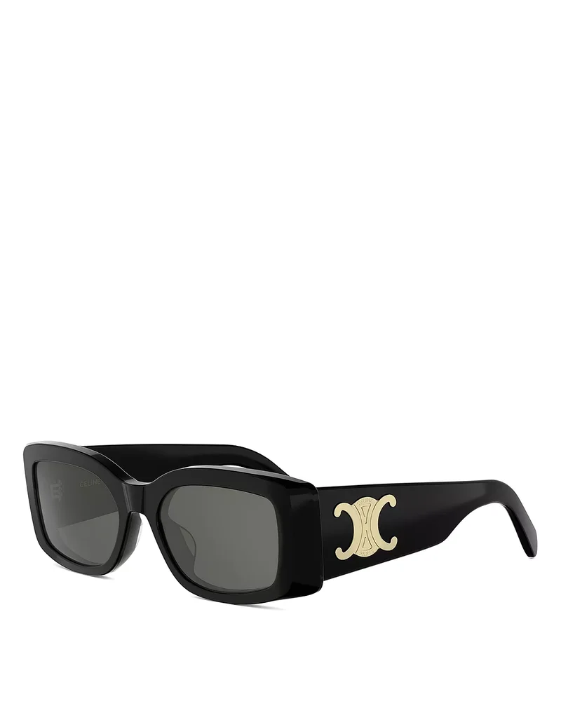 Maxi Triomphe Rectangular Sunglasses, 53mm