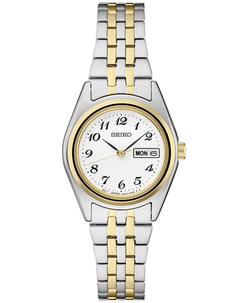 Analog Essentials Two-Tone Stainless Steel Bracelet Watch 25mm
