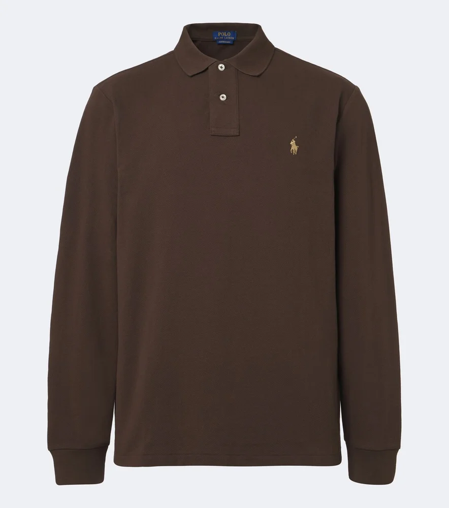 Cotton piqué polo shirt