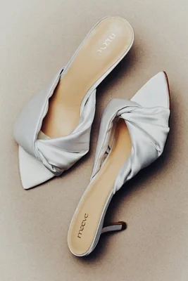 Satin Mule Heels