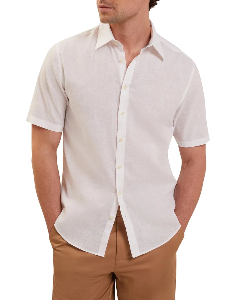 Wryte Linen & Cotton Short Sleeve Shirt