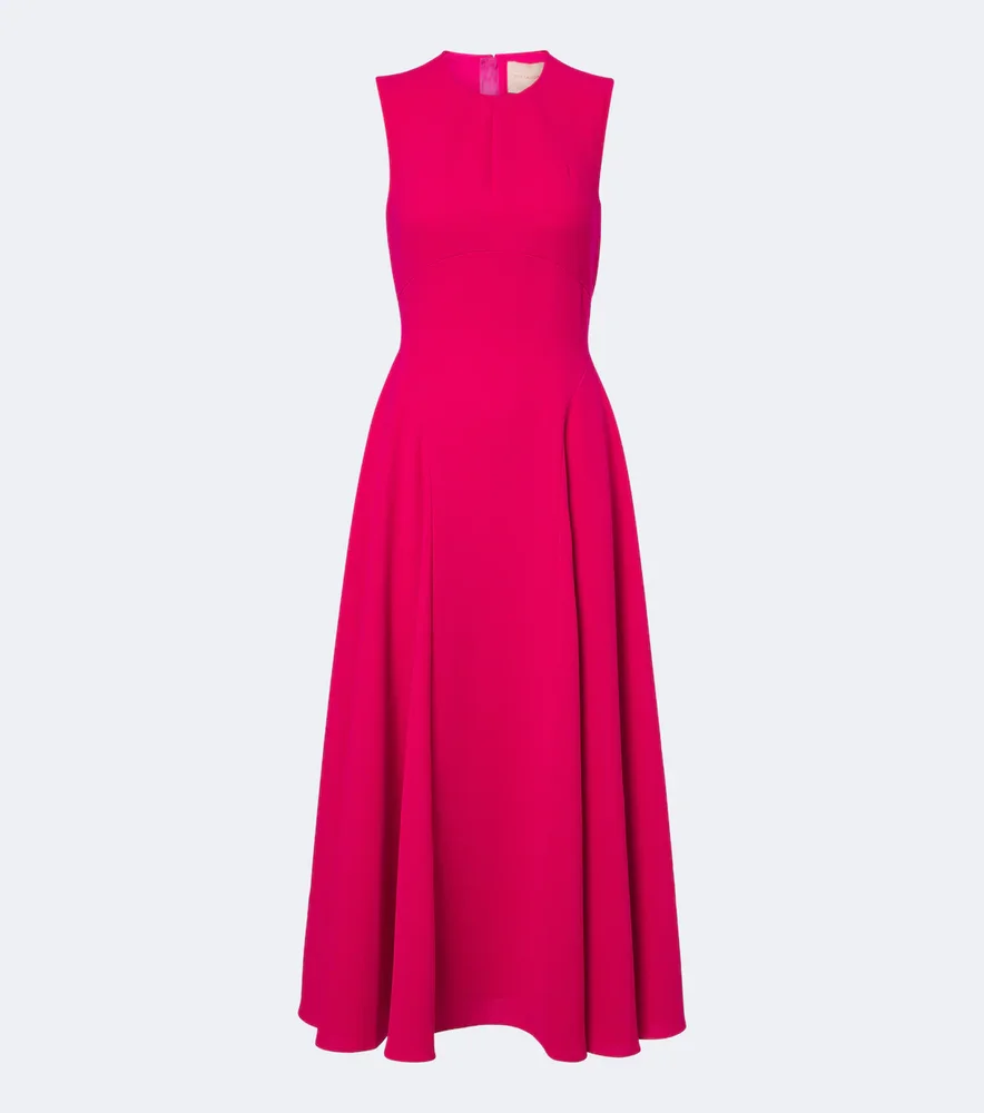 Kora crêpe midi dress