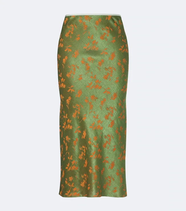 Floral midi skirt