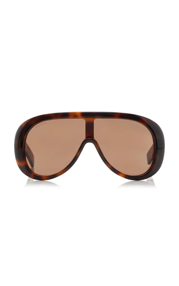 Aviator-Frame Acetate Sunglasses
