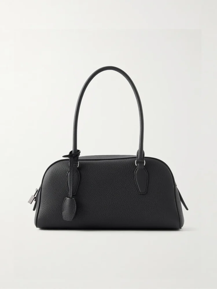 India small textured-leather tote