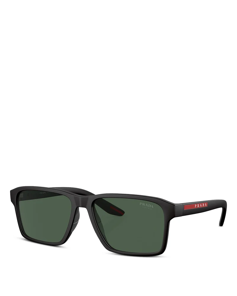 Sport Rectangular Sunglasses, 58mm