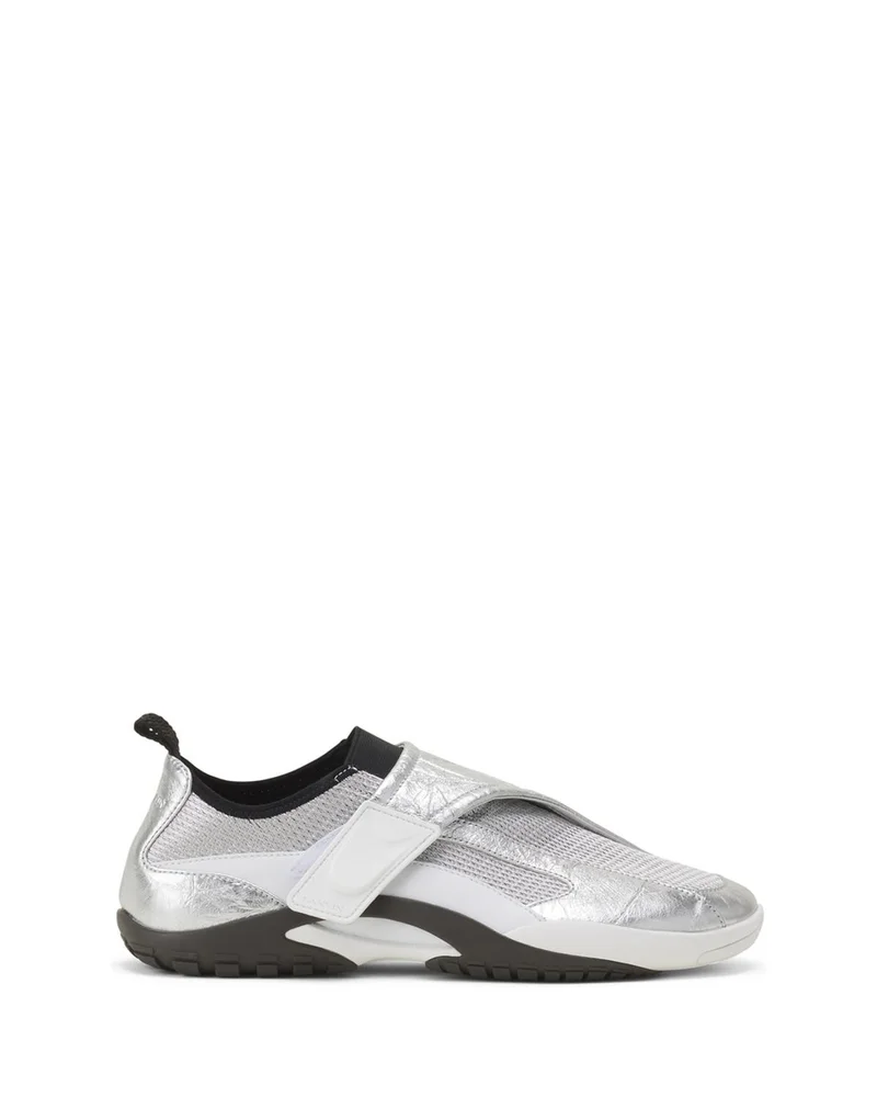 Lnv1 Sneakers In Crinkled Metallic Leather
