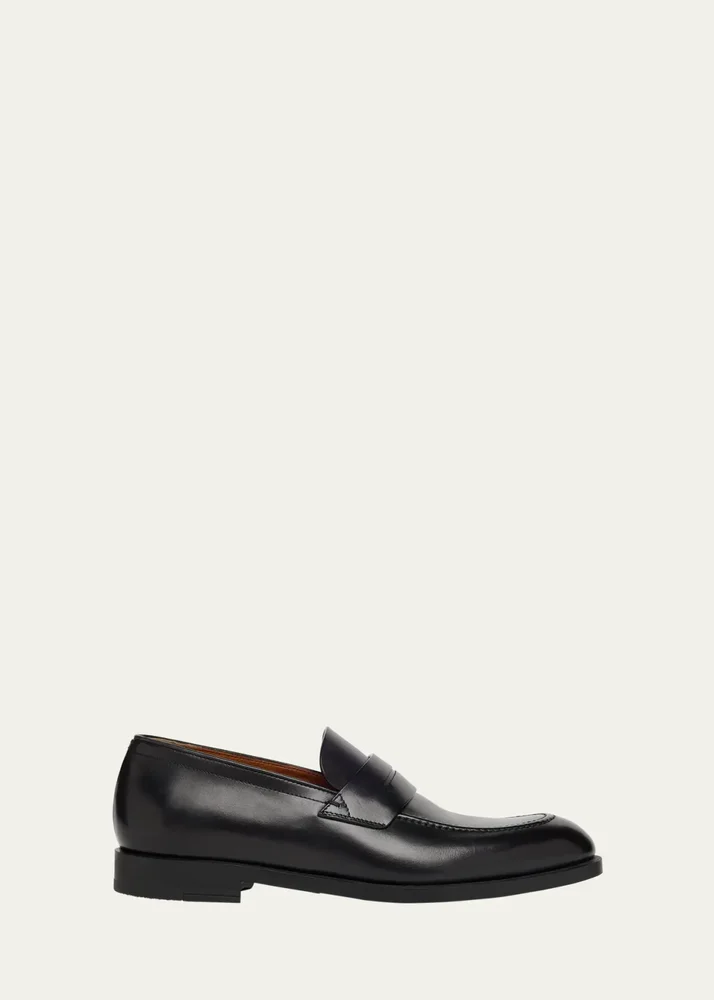 Men's Calfskin Penny Loafers