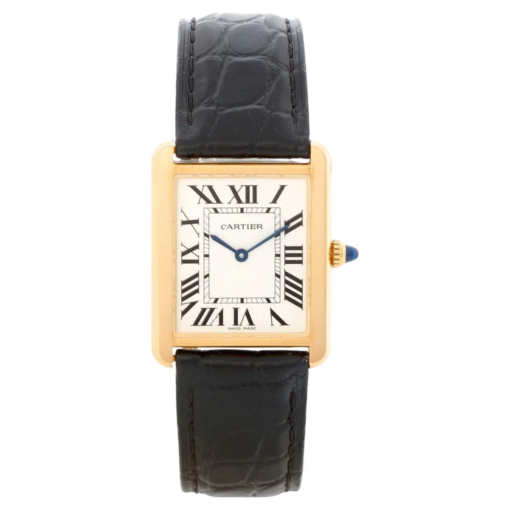 Pre-Owned Tank Solo Stainless Steel and Yellow Gold W5200004