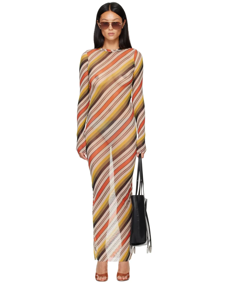 Multicolor 'The Retro Stripe' Maxi Dress