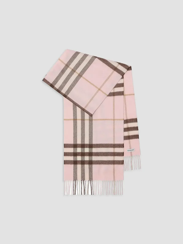 Check Cashmere Scarf