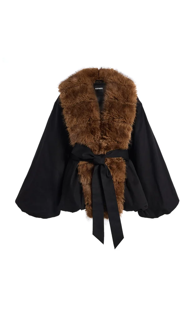 Faux Fur Collar Jacket