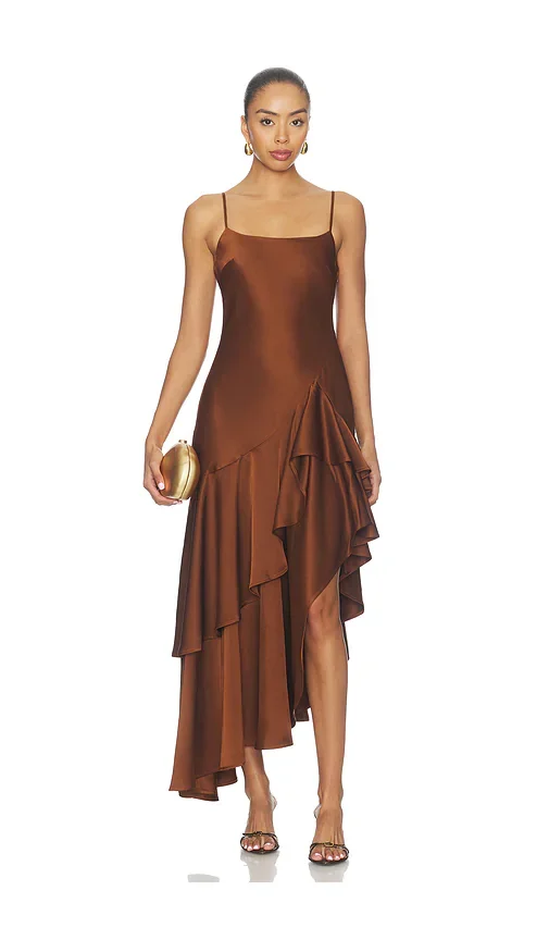 Double Ruffle High Low Dress