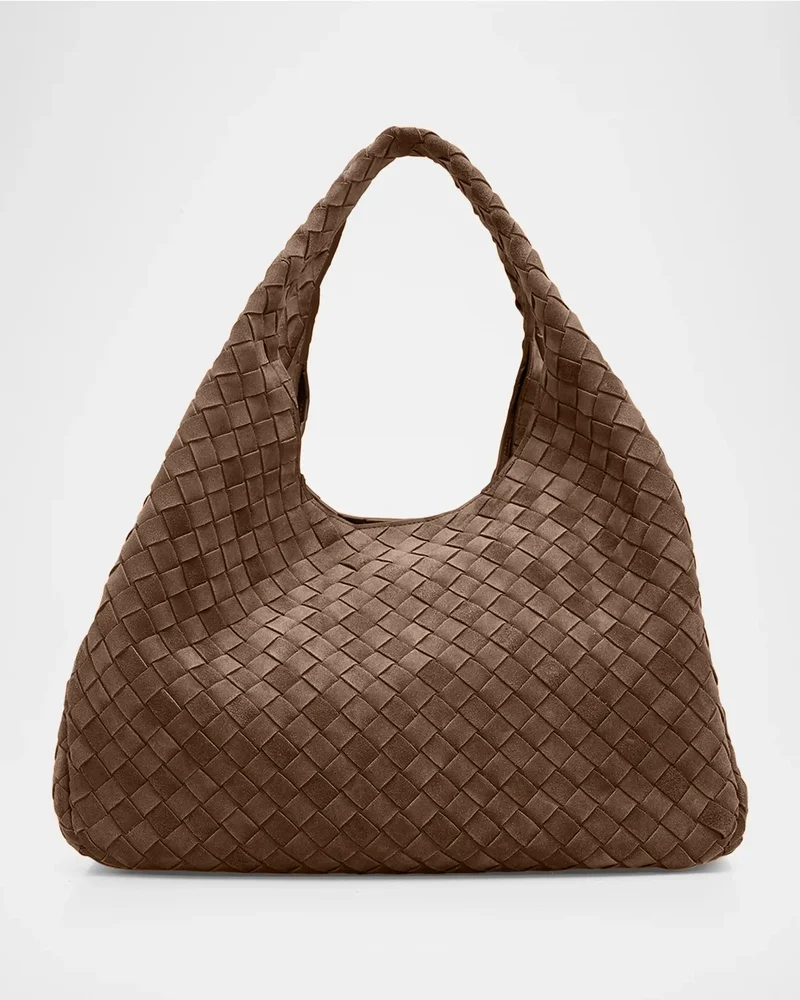 Campana Large Suede Shoulder Bag