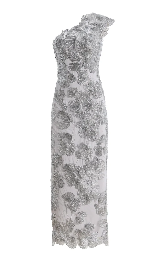 One-Shoulder Tea-Length Dress