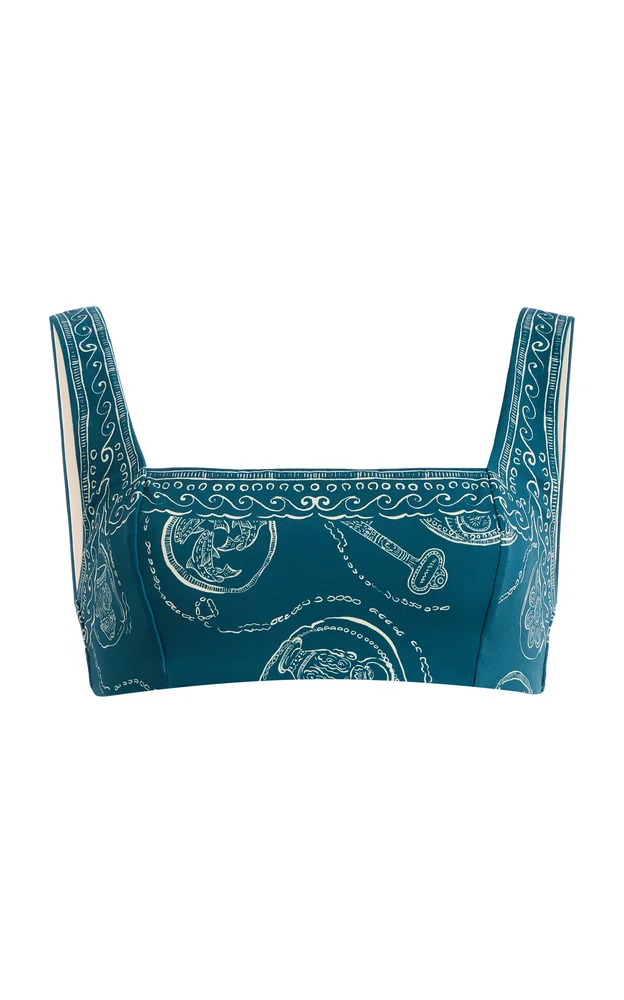 Lucky Square-Neck Bikini Top