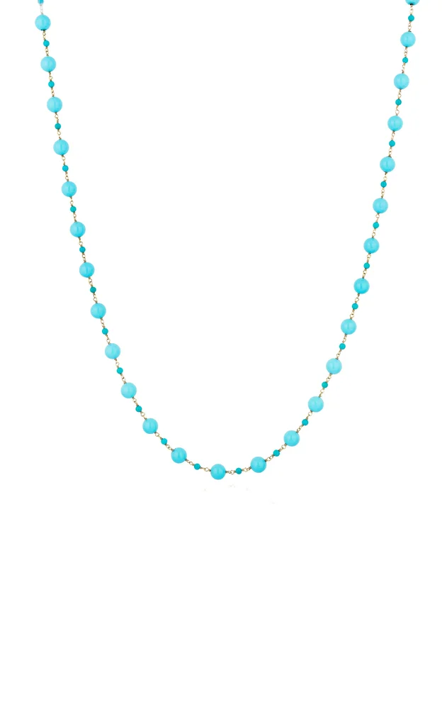 Turquoise Sleeping Beauty Beads Necklace