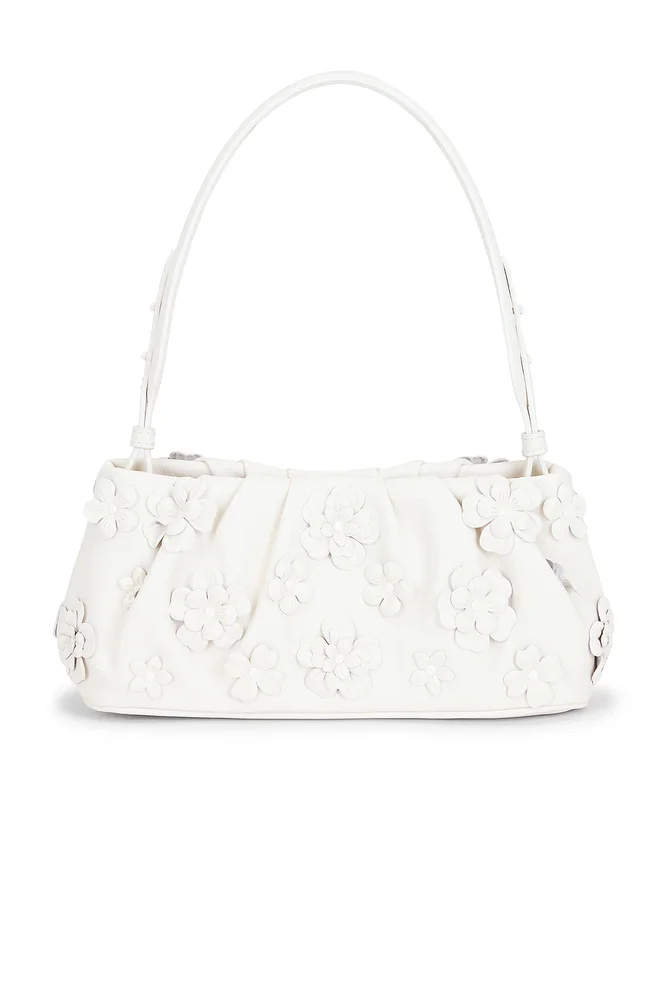 Harlow Leather Flower Shoulder Bag