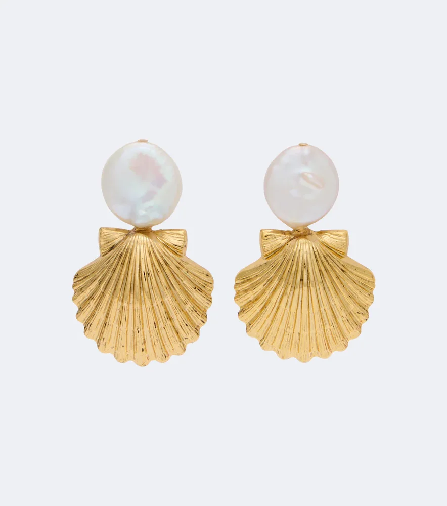 Laguna faux pearl drop earrings