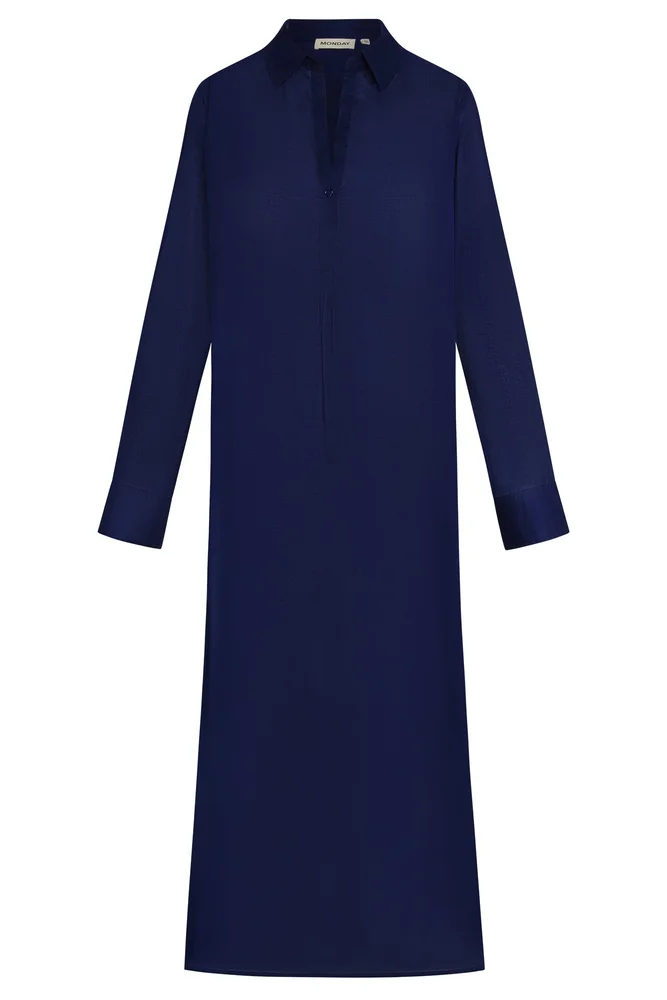 Kokomo Kaftan - Midnight Cotton Voile