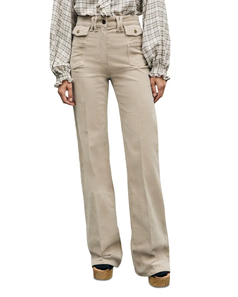 Anna Corduroy Jeans in Beige