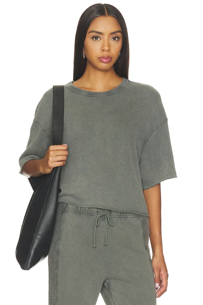Bepow Cropped Tee in Vintage Artvin
