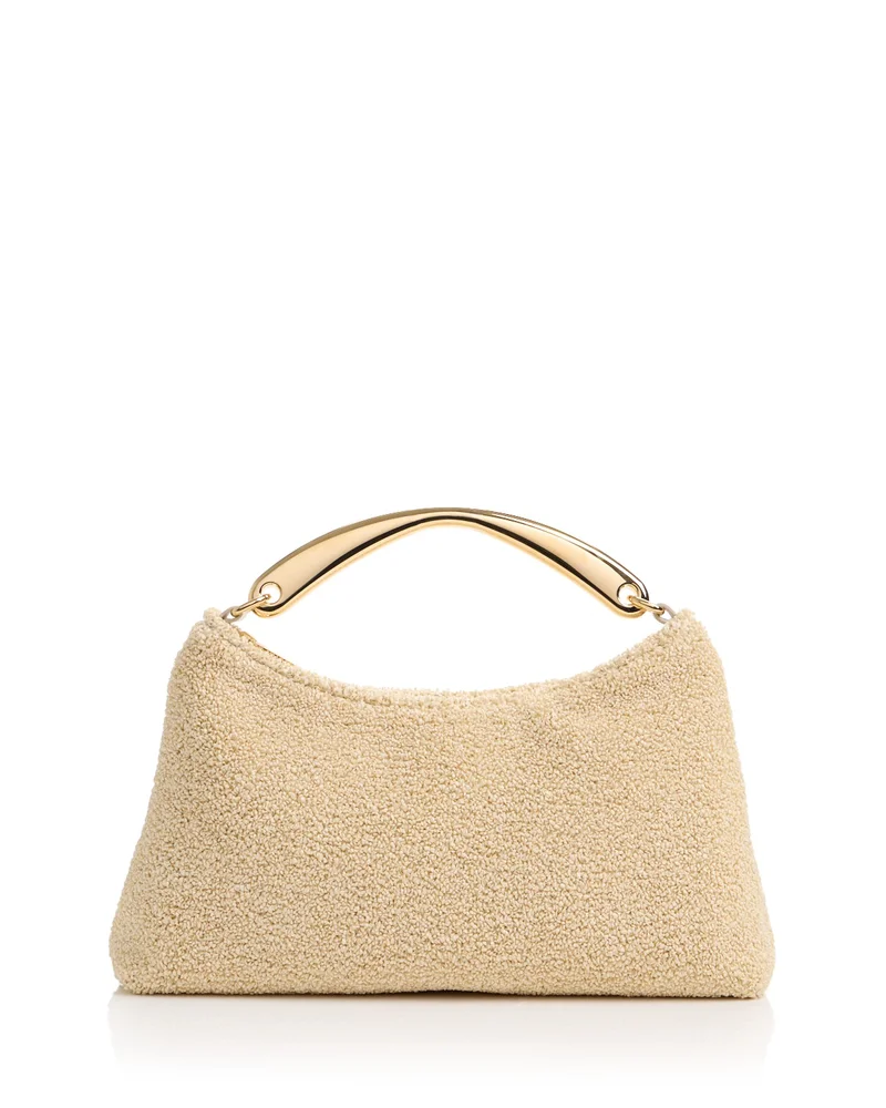 Rhea Metal Top Handle Bag