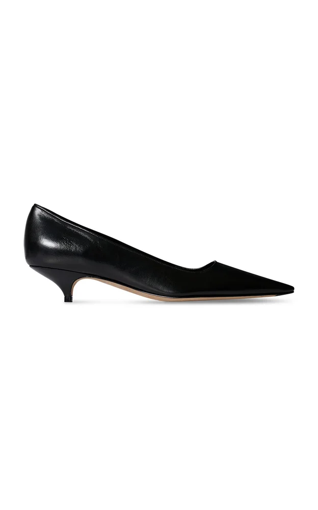 Liisa Kitten Three Leather Pumps