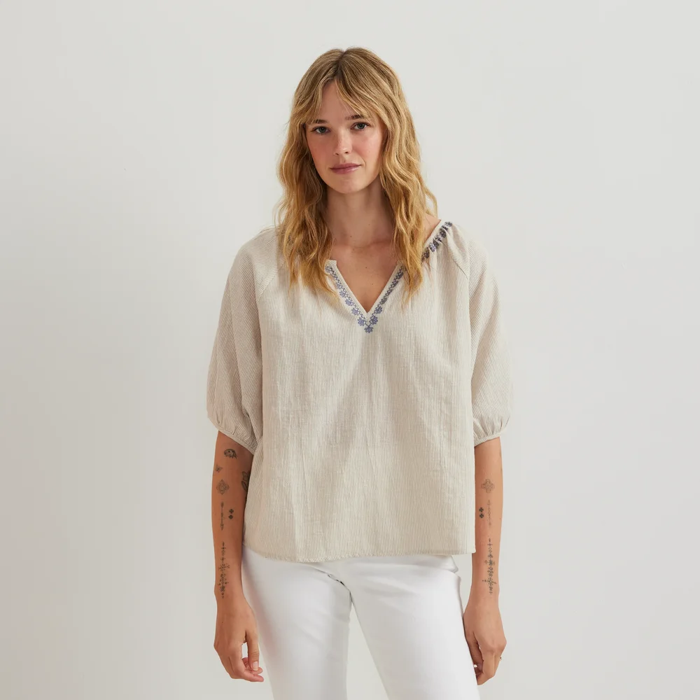 100% European Linen Shirt | Quince in Oatmeal