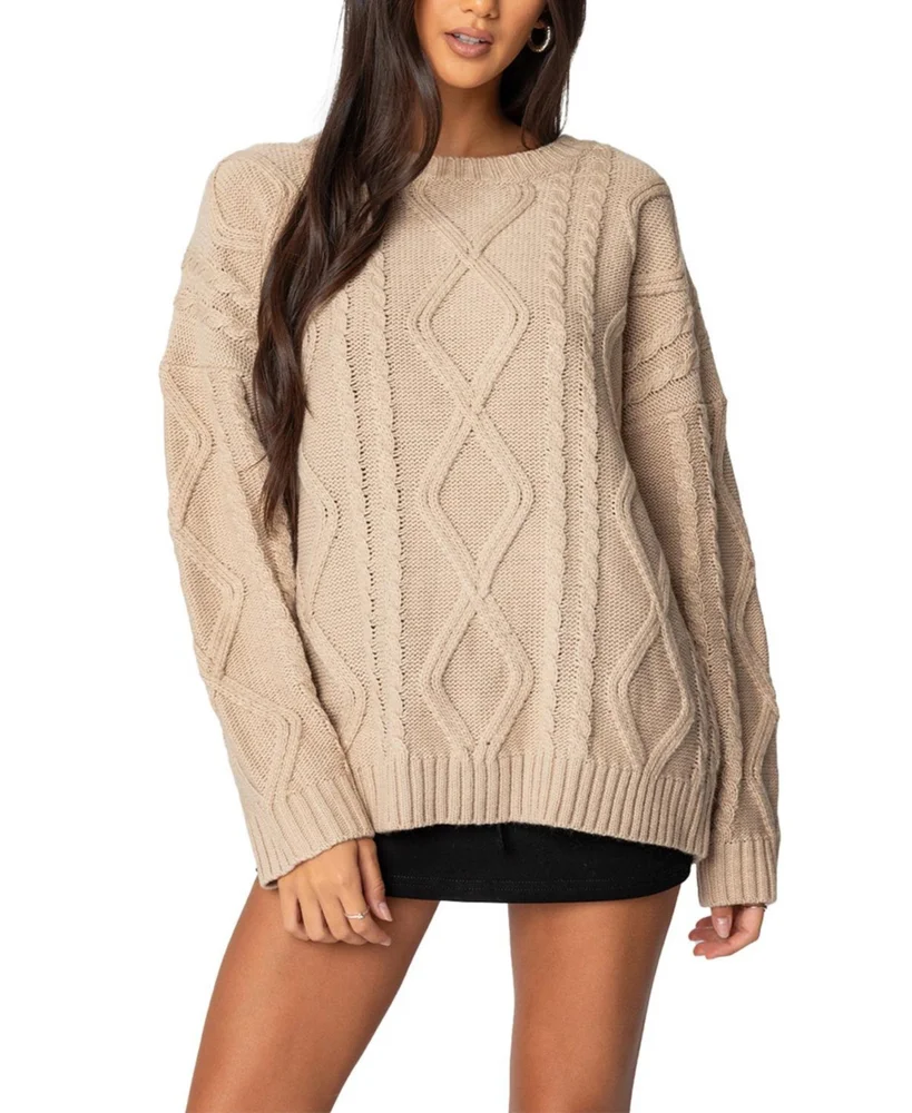 Kennedy Oversized Cable Knit Sweater