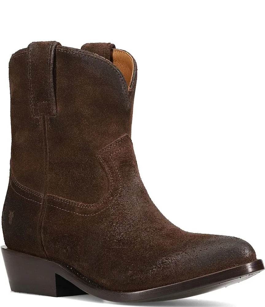Billy Suede Western Booties