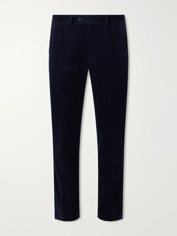 Modaluca Tapered Cotton-Corduroy Trousers
