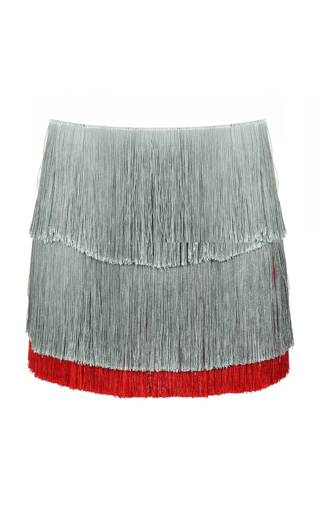 Starlight Fringe Mini Skirt