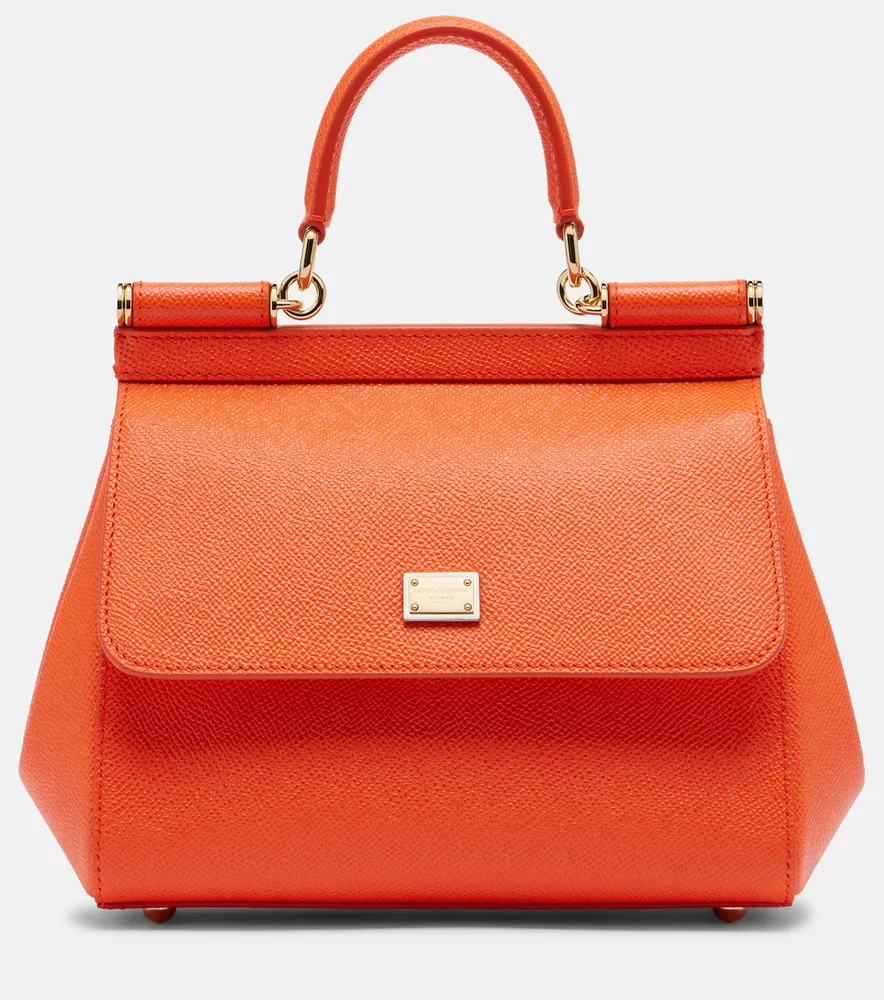 Sicily Small leather top-handle bag
