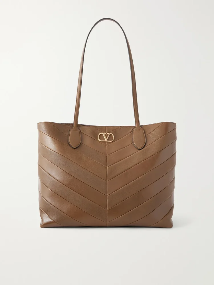 Jean medium chevron leather tote