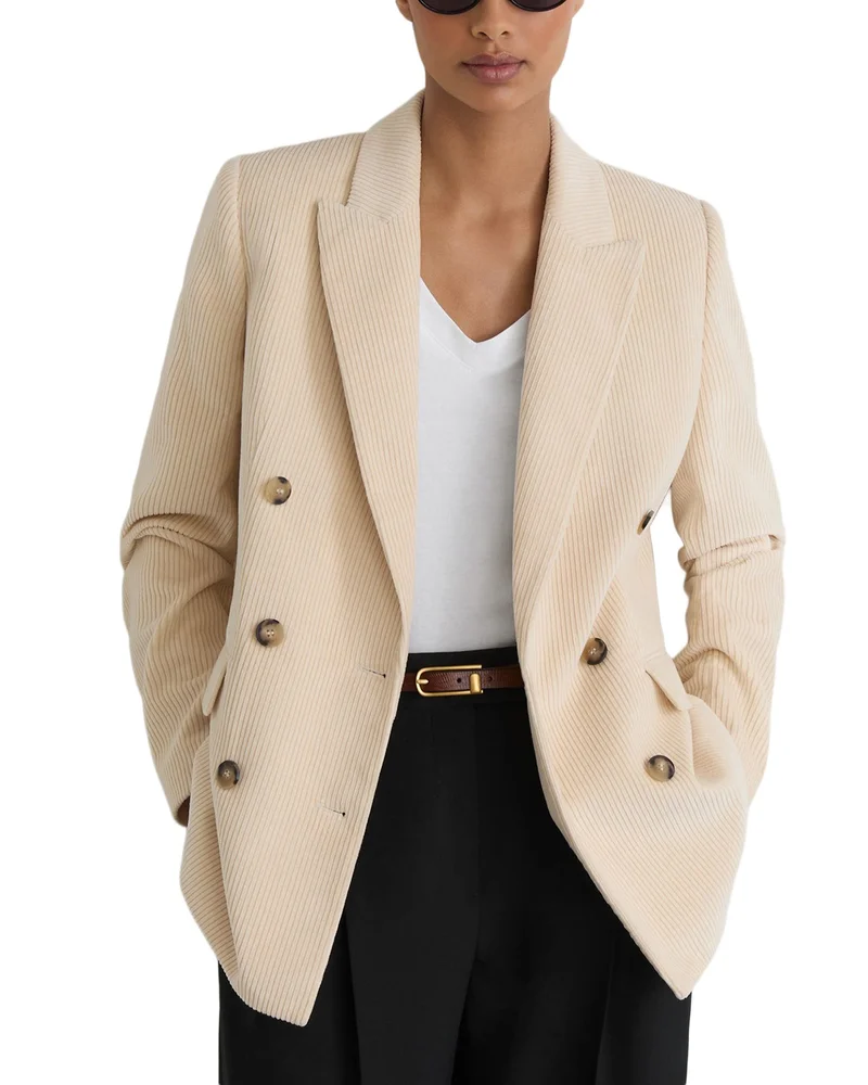 Sadie Cotton Double Breasted Blazer