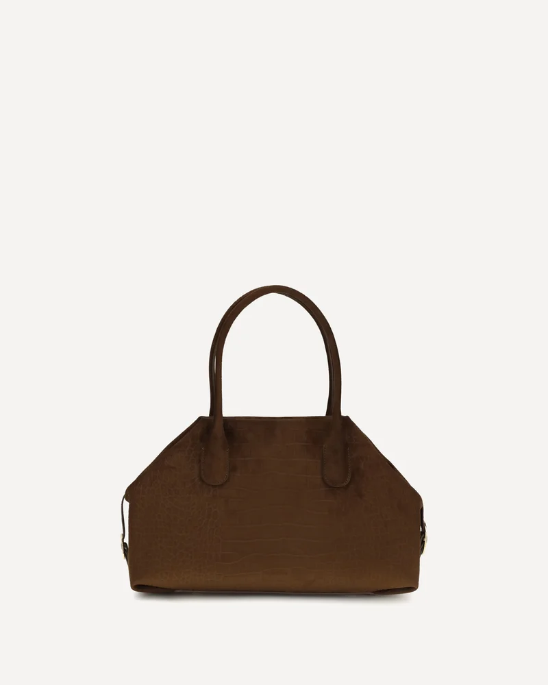 Medium Talia Trank crocodile-effect suede Shopping Bag (THEMOIRÈ)